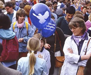 Ruhr area. Easter March Ruhr 87 on 18. 4. 1987