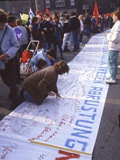 Ruhr area. Easter March Ruhr 87 on 18. 4. 1987