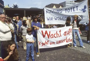 Ruhr area. Peace movement. Demo for disarmament 1981