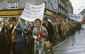 Ruhr area. Peace movement against rearmament and missiles