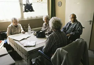 Ruhr area. Residents of a retirement home ca. 1990