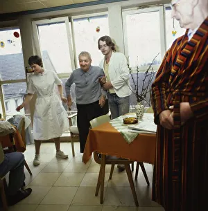 Ruhr area. Senior citizens in a retirement home