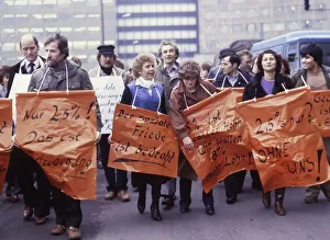 Ruhr area. Warning strike of the steelworkers
