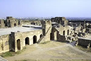 Category Historic EN Prints: Ruined of Golconda fort built by Mohammed Quli Qutb Shah 16th century
