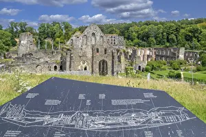 Ruins of 13th century Abbaye de Villers