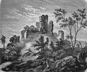 Ruins of the castle of Robert II