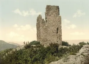 Ruins on the Kyffhaeuser in the Harz Mountains