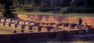 Ruins of Monastery at sarnath near Varanasi Benaras