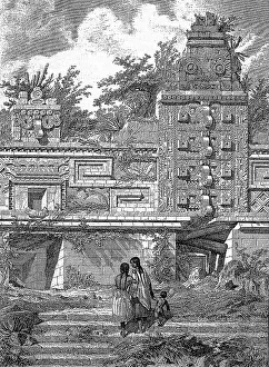 Ruins of a palace at Uxmal, Yucatan