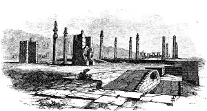 Ruins of Persepolis, ancient Persian residence in Persia