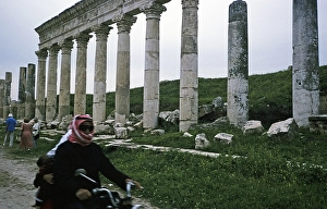 Ruins of Roman buildings at the archaeological site of Apamea, Syria, 1998, Asia