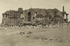 Ruins of the Somnath temple as they appeared in 1907, Somnath temple, Saurastra, Gujarat, India, Asia