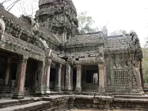 Ruins at Ta Prohm Temple, Siem Reap Province