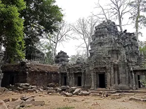 Ruins at Ta Prohm Temple, Siem Reap Province