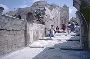 Ruler's bathhouse, citadel, Aleppo, Syria, May 1987, vintage, retro, old, historical, Asia