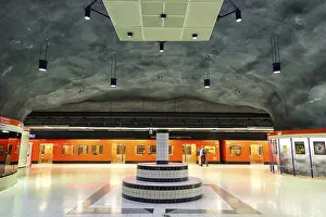 Category Scandinavia Prints: Ruoholahti Metro Station Subway Stop in Helsinki