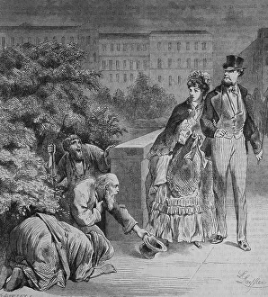 Russian beggars in Riga, Latvia