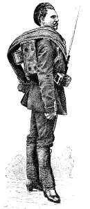 Russian guard infantryman, army