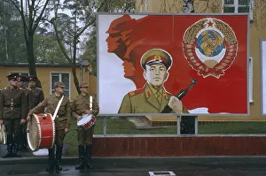 Russian military band, army barracks