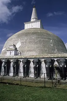 Category Buddhism Prints: Ruvanvelisaya Dagoba in Anuradhapura
