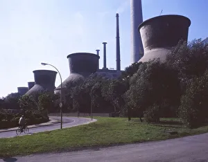 Saarland. Industrial scenery Saargebeit ca. 1986