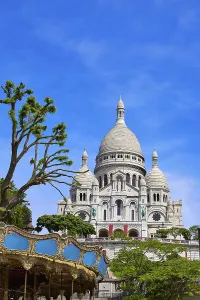 Sacre Coeur Basilique in Montmartre Paris at France