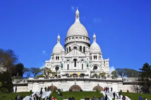The Sacre Coeur church on Montmartre in Paris