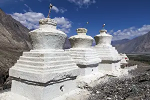 Sacred stupas in Ladakh, northern India