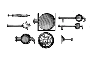 Sacrificial utensils of the Brahmins