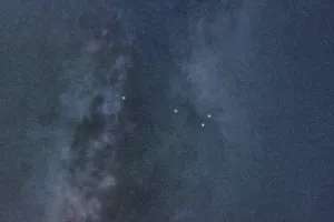 Sagitta star constellation, Night sky