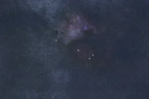 Sagitta star constellation, Night sky
