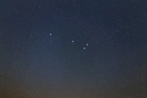 Sagitta star constellation, Night sky