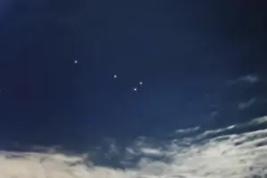 Sagitta star constellation, Night sky