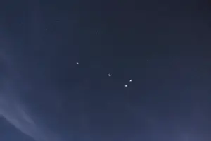 Sagitta star constellation, Night sky