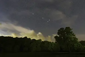 Sagitta star constellation, Night sky