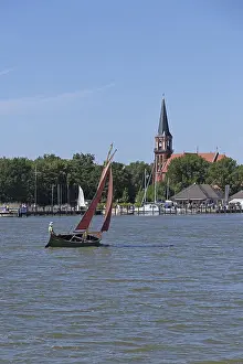 Sailing boat, harbour, Wustrow
