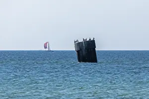 Sailing boat, former water level measuring station