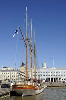 Sailing ship in the port of Helsinki