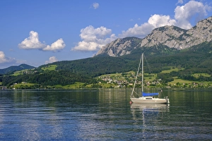 Sailing ship on the western shore