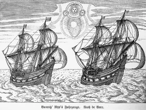 Sailing ships, Willem Barents (1550-1597)
