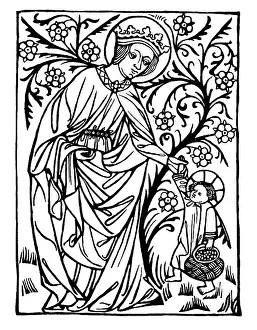 Saint Dorothy, Dorothea of Caesarea with the Christ-child