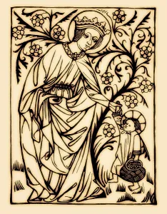 Saint Dorothy, Dorothea of Caesarea with the Christ-child