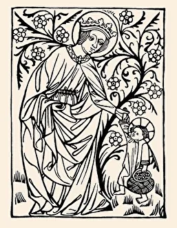 Saint Dorothy, Dorothea of Caesarea with the Christ-child