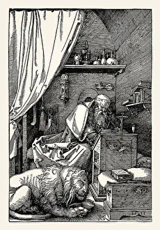 Saint Jerome, St. Hieronymus, by Albrecht Duerer