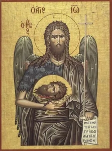Saint John The Forerunner, Prophet and Baptizer of Christ