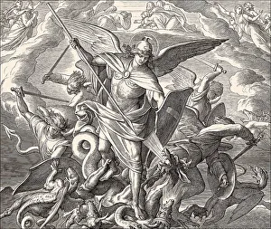 Saint Michael Fighting the Dragon