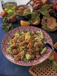 Salad with chicken, Turkey