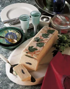 Salmon mousse with caviar, Norway, Europe