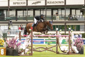 Sameh el Dahan of Great Britain riding Oscar-A