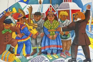 Category Scandinavia Prints: Sami art, the daily life of the Sami people